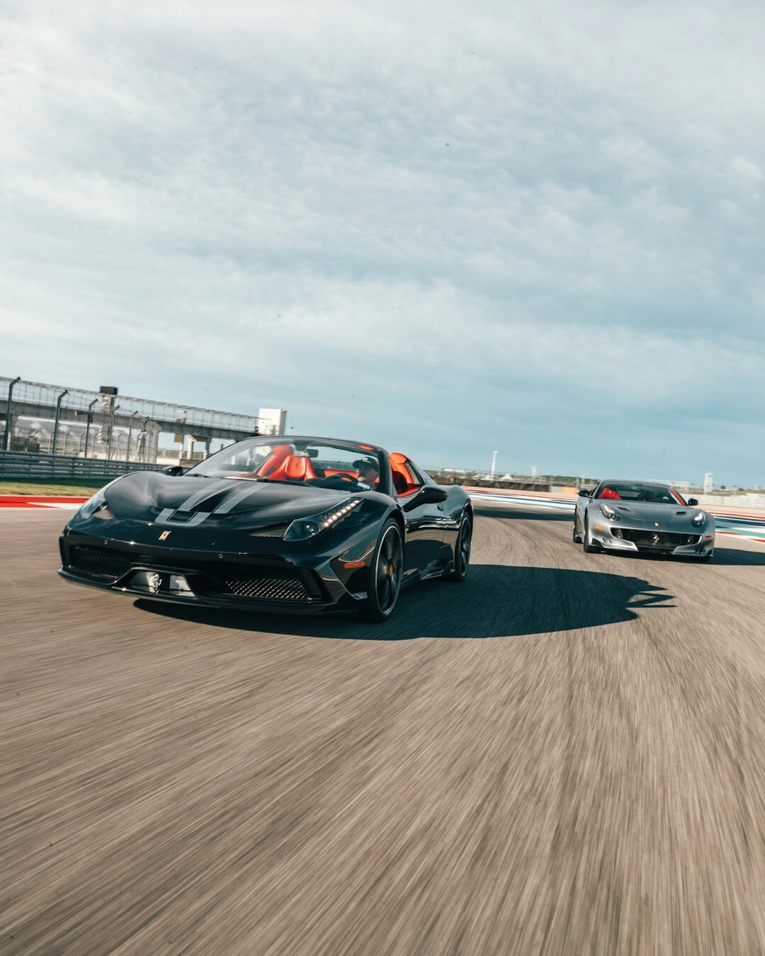 sports car driving