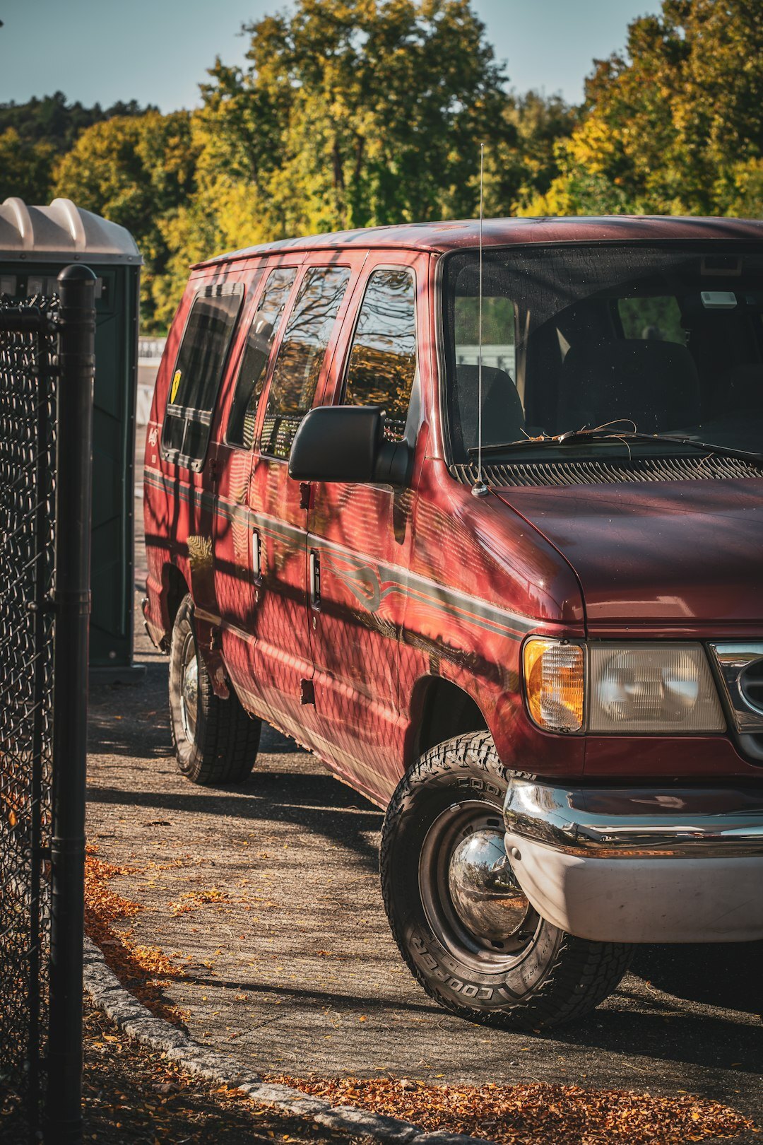 family in minivan
